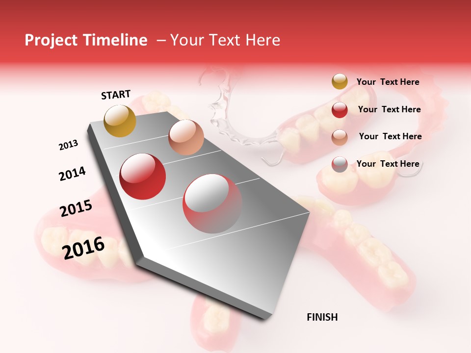 Dental Plate Surrogate Plastic PowerPoint Template
