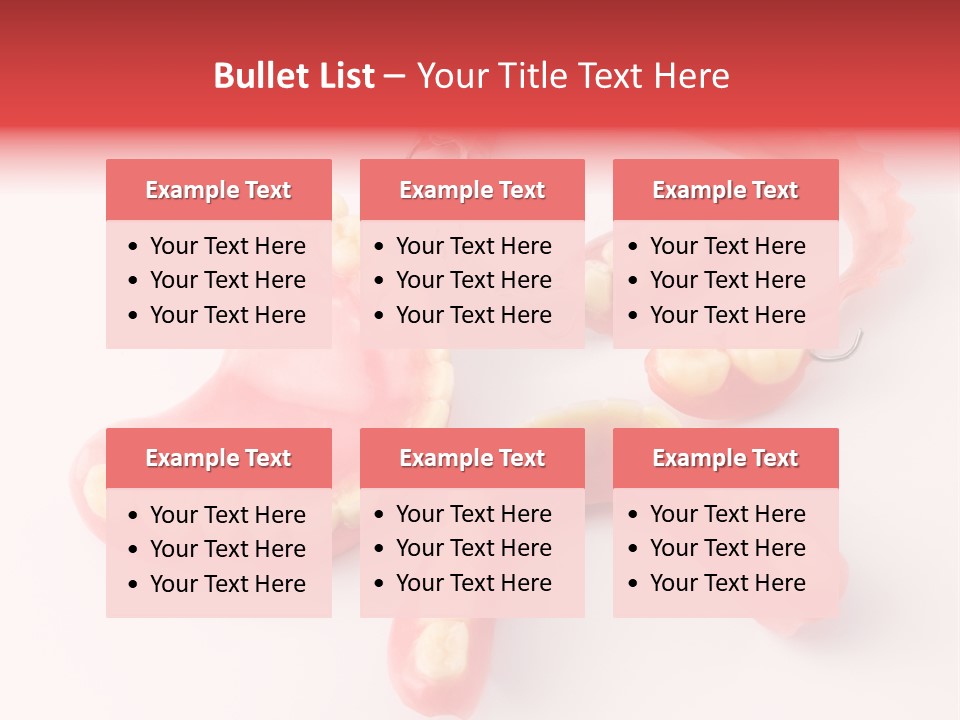 Dental Plate Surrogate Plastic PowerPoint Template