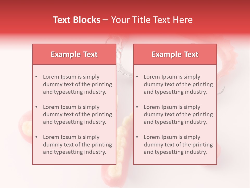 Dental Plate Surrogate Plastic PowerPoint Template