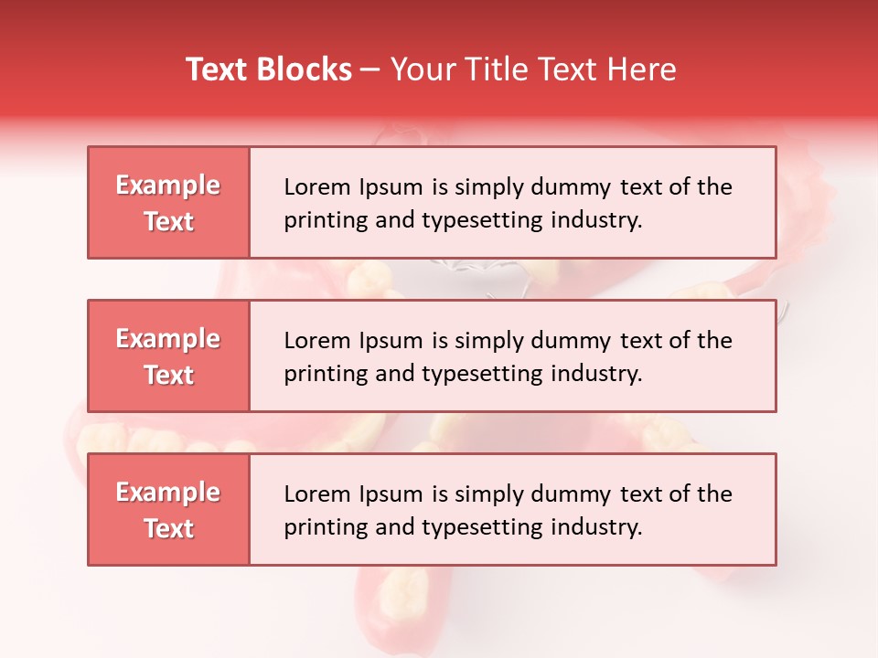 Dental Plate Surrogate Plastic PowerPoint Template