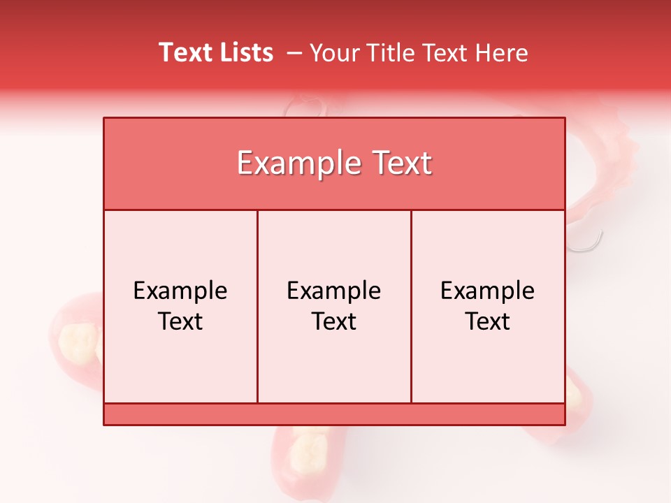 Dental Plate Surrogate Plastic PowerPoint Template