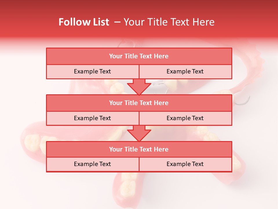 Dental Plate Surrogate Plastic PowerPoint Template