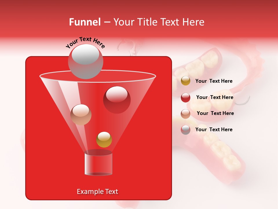 Dental Plate Surrogate Plastic PowerPoint Template