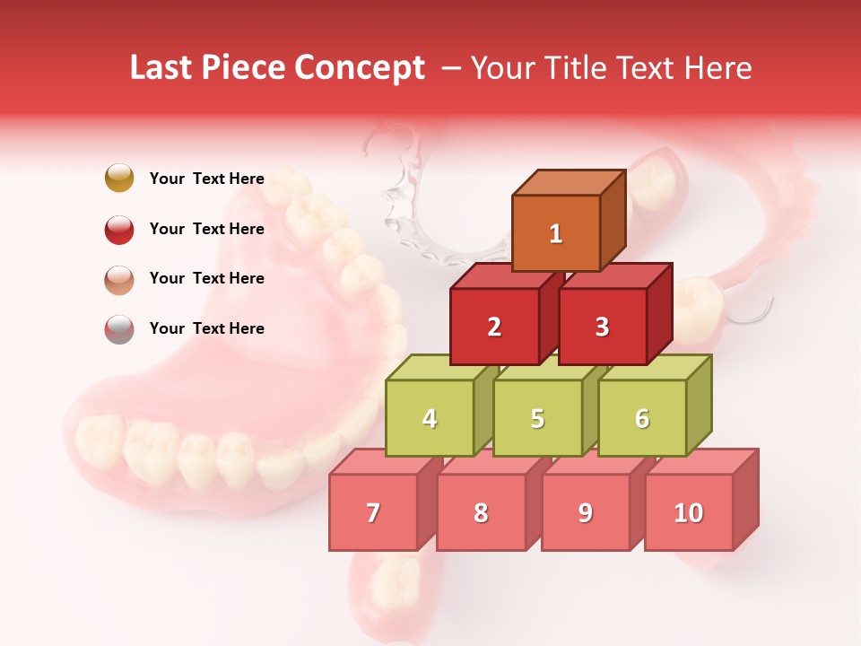 Dental Plate Surrogate Plastic PowerPoint Template