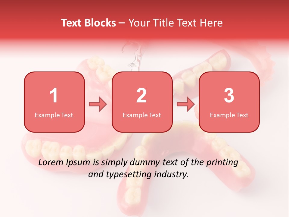 Dental Plate Surrogate Plastic PowerPoint Template