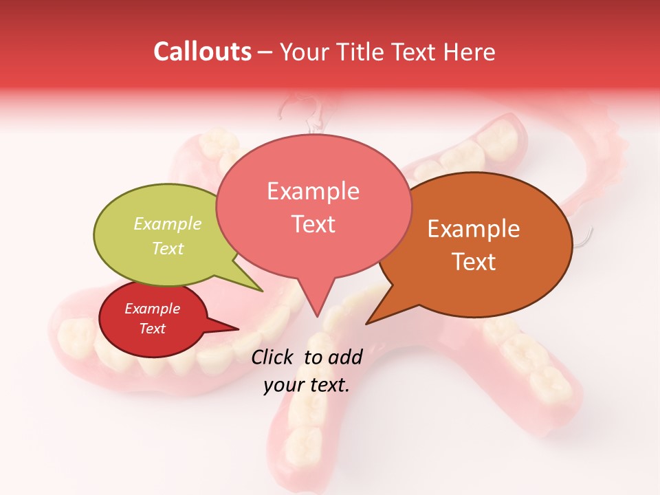 Dental Plate Surrogate Plastic PowerPoint Template