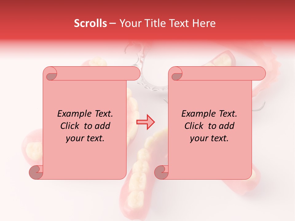 Dental Plate Surrogate Plastic PowerPoint Template