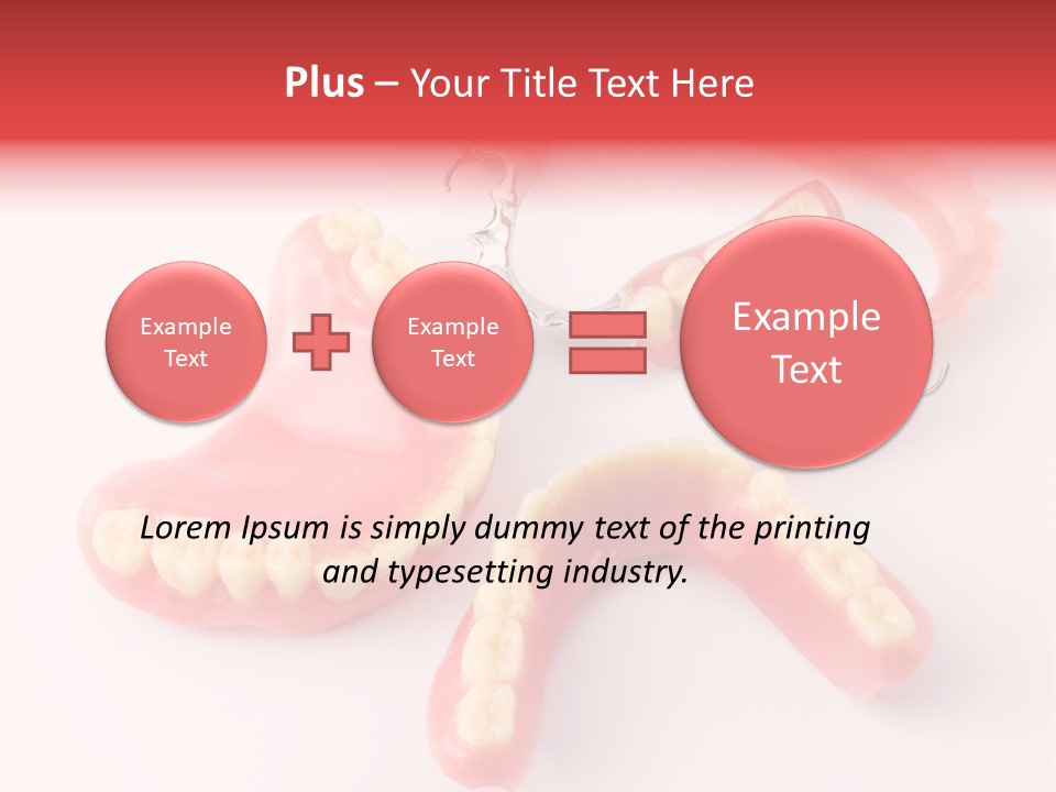 Dental Plate Surrogate Plastic PowerPoint Template