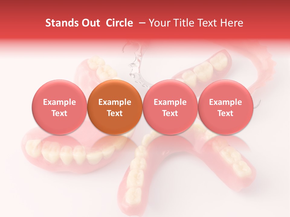 Dental Plate Surrogate Plastic PowerPoint Template