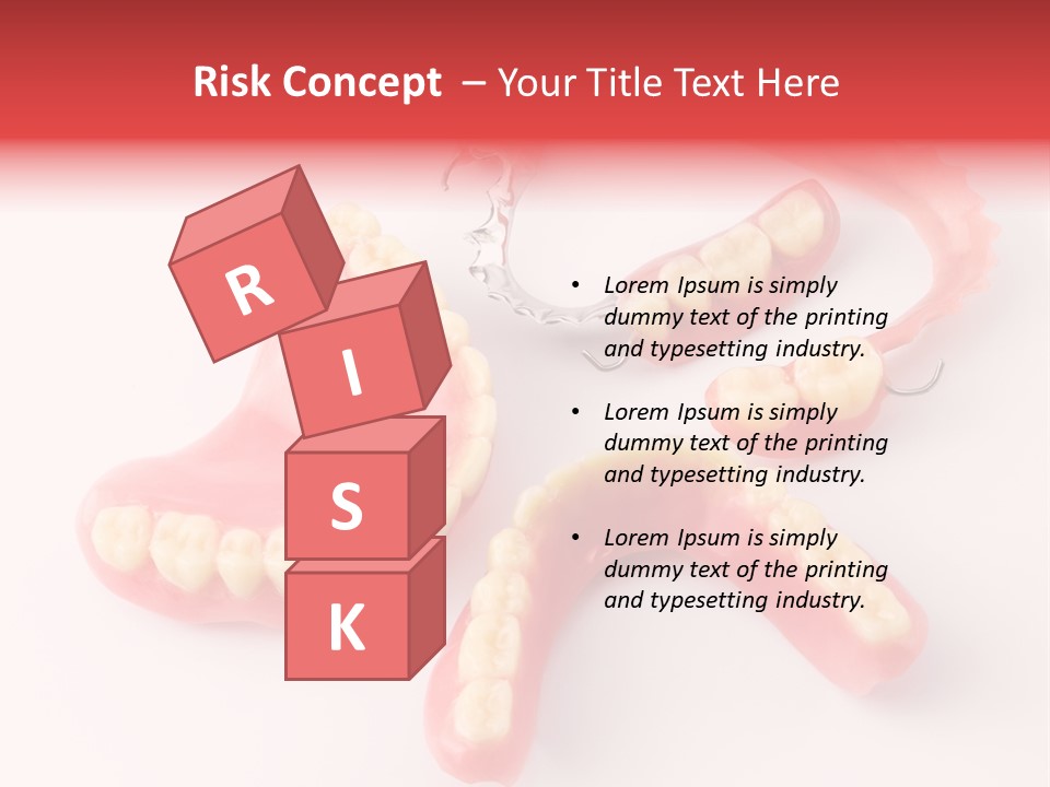 Dental Plate Surrogate Plastic PowerPoint Template