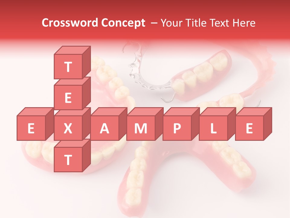 Dental Plate Surrogate Plastic PowerPoint Template