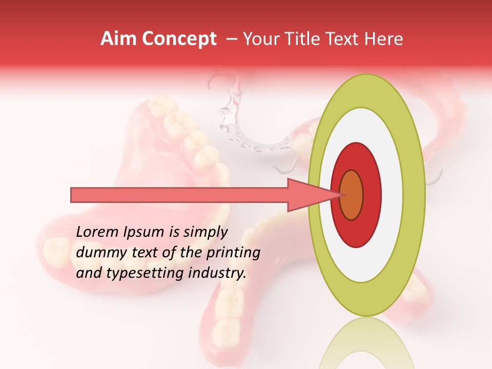 Dental Plate Surrogate Plastic PowerPoint Template