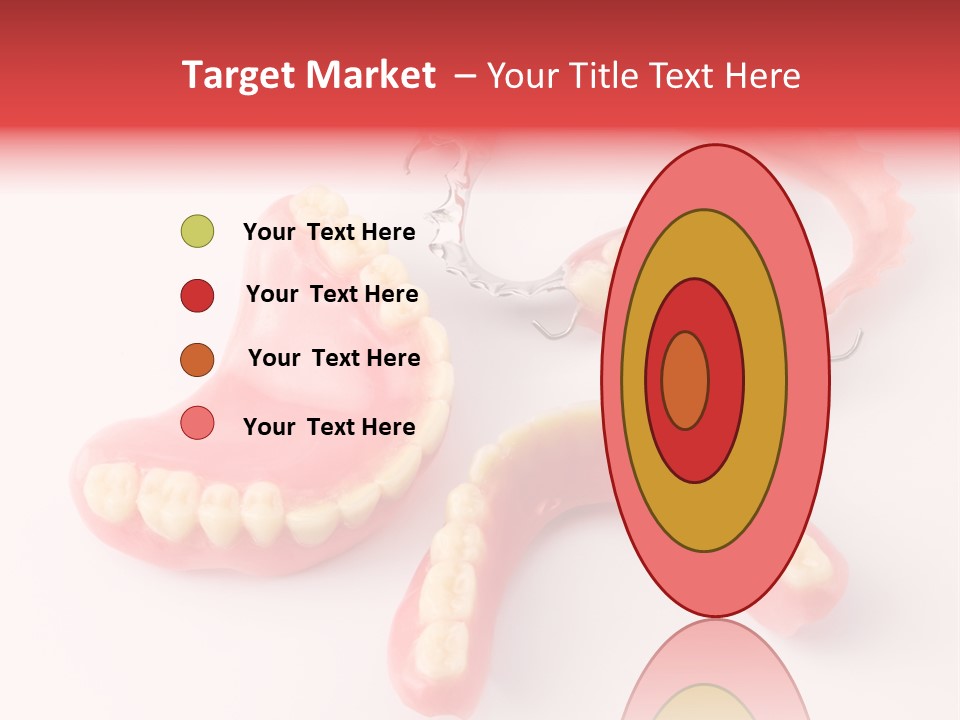 Dental Plate Surrogate Plastic PowerPoint Template
