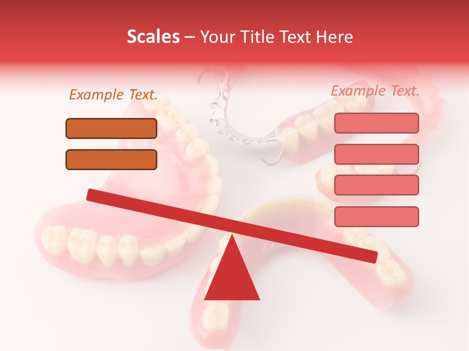 Dental Plate Surrogate Plastic PowerPoint Template