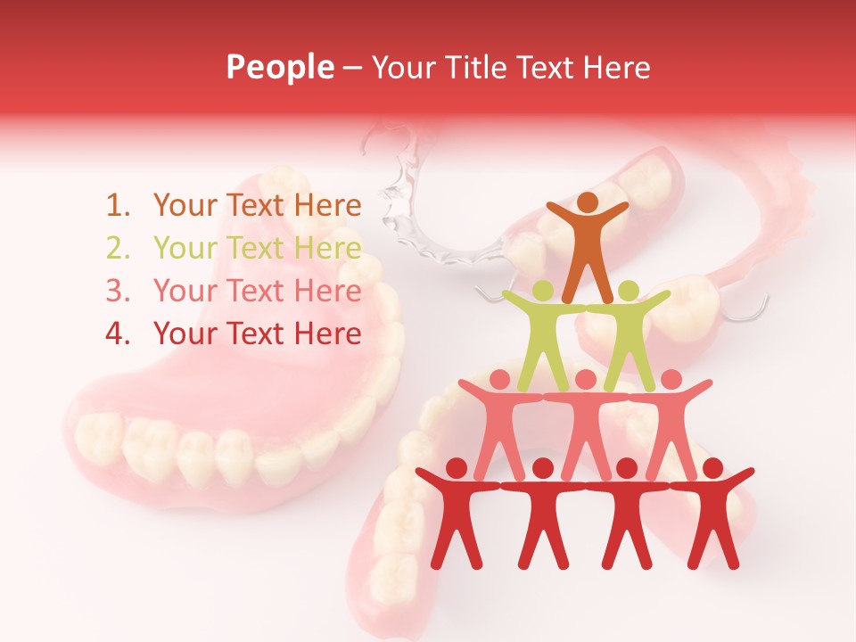 Dental Plate Surrogate Plastic PowerPoint Template