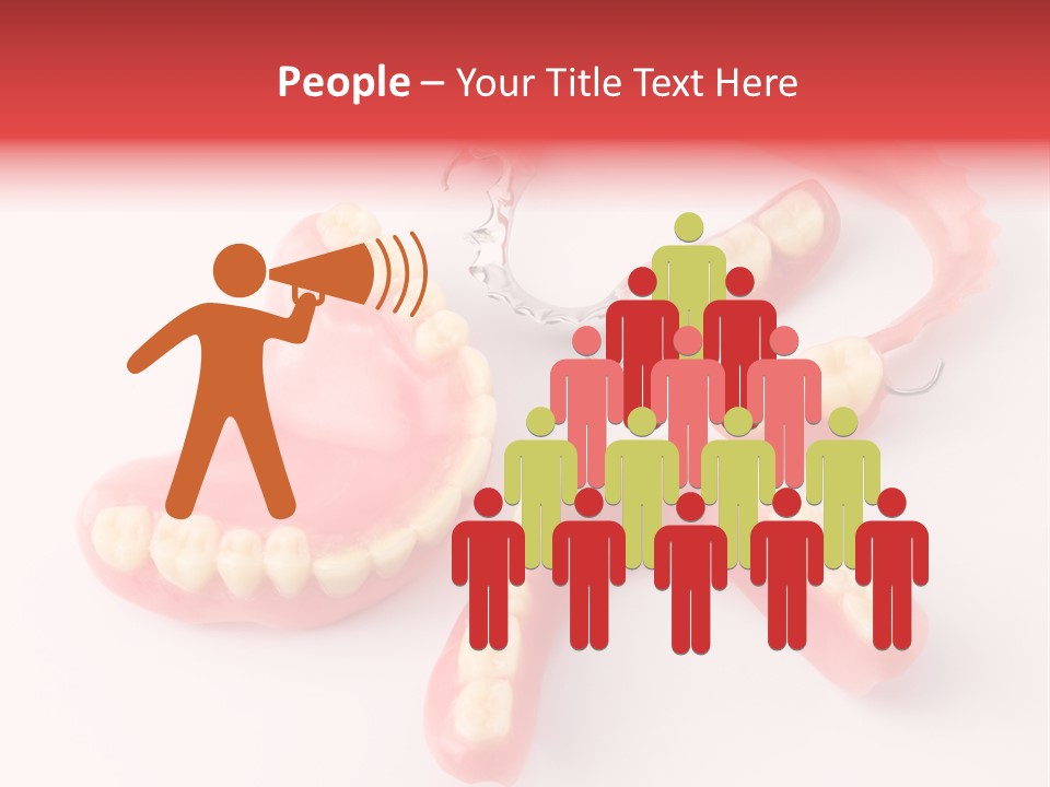 Dental Plate Surrogate Plastic PowerPoint Template