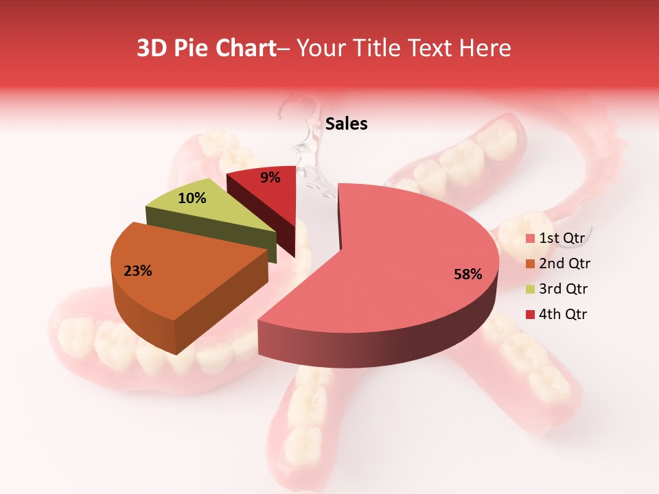 Dental Plate Surrogate Plastic PowerPoint Template