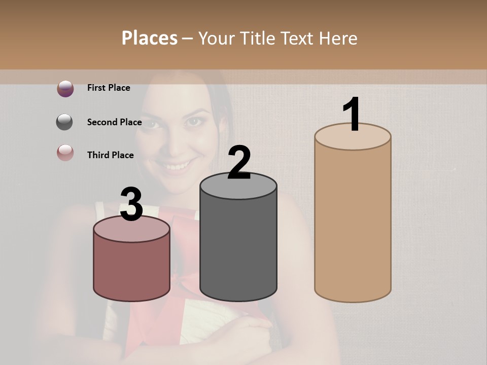 Adult Caucasian Holiday PowerPoint Template