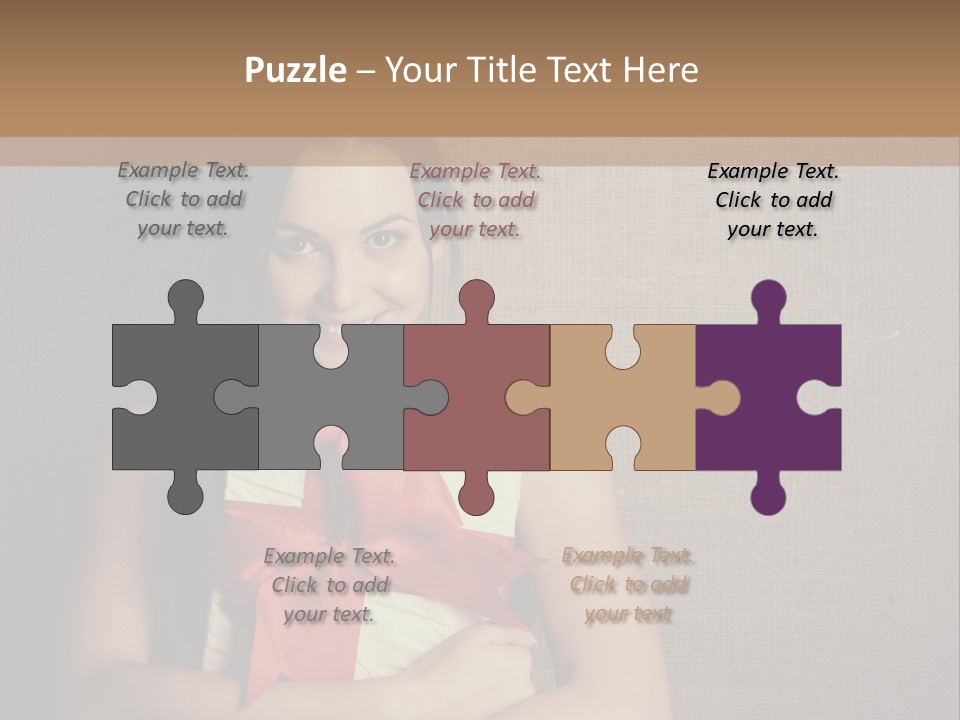 Adult Caucasian Holiday PowerPoint Template