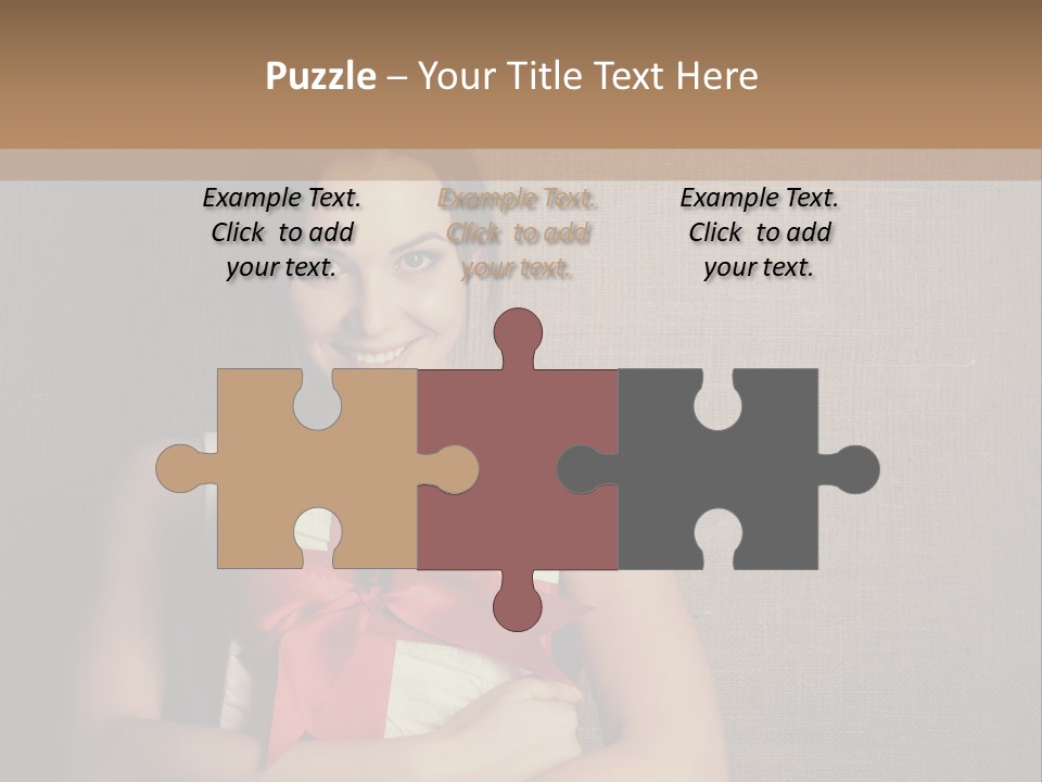 Adult Caucasian Holiday PowerPoint Template