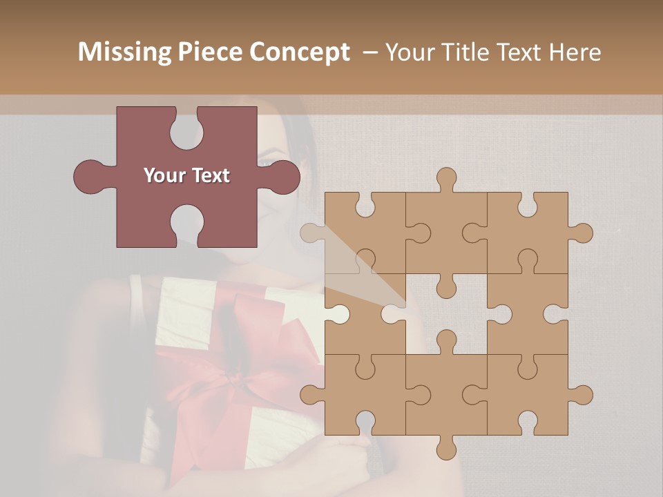 Adult Caucasian Holiday PowerPoint Template