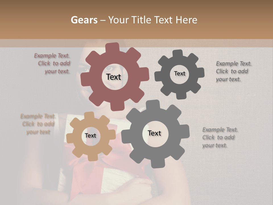 Adult Caucasian Holiday PowerPoint Template