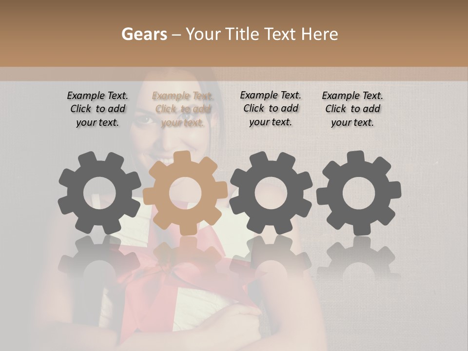 Adult Caucasian Holiday PowerPoint Template