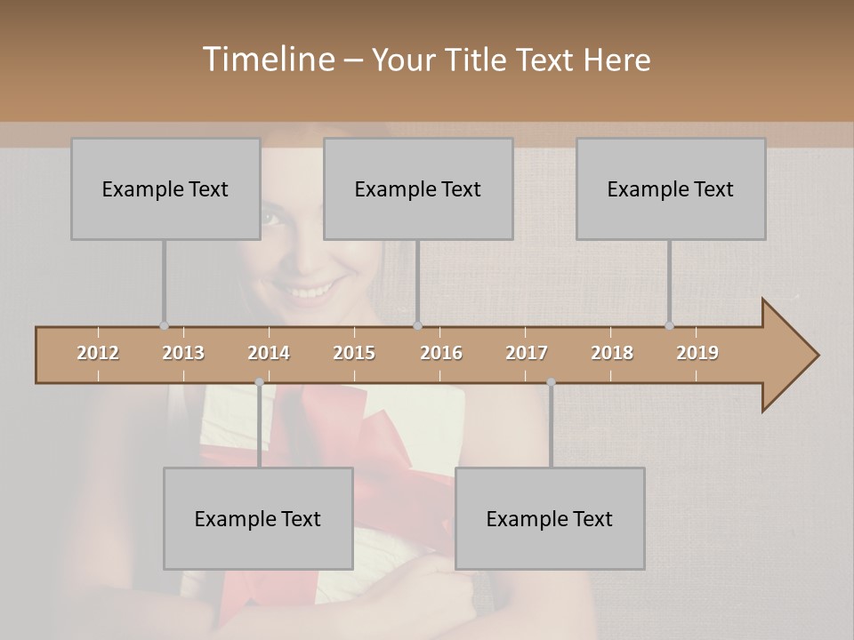 Adult Caucasian Holiday PowerPoint Template