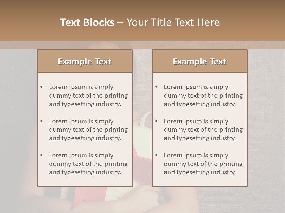 Adult Caucasian Holiday PowerPoint Template