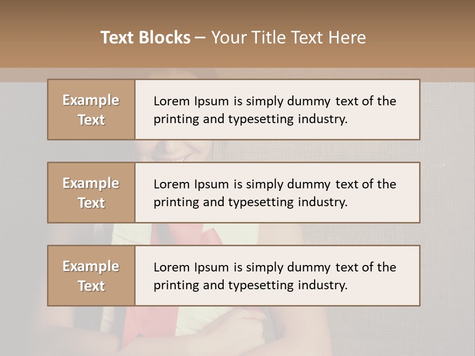 Adult Caucasian Holiday PowerPoint Template