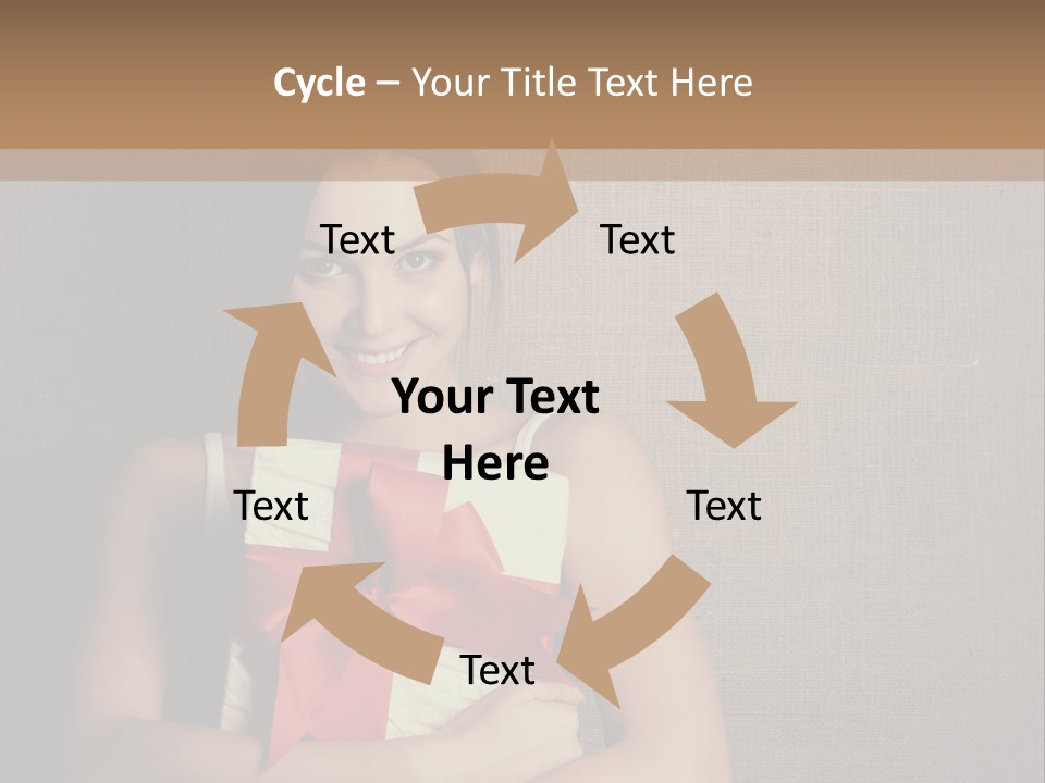 Adult Caucasian Holiday PowerPoint Template