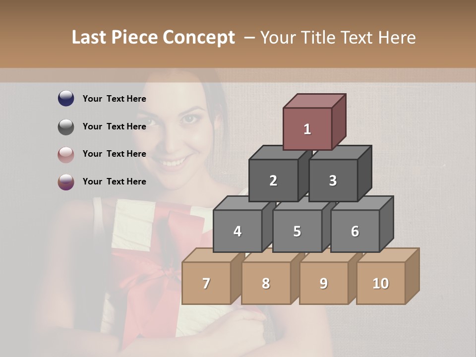 Adult Caucasian Holiday PowerPoint Template