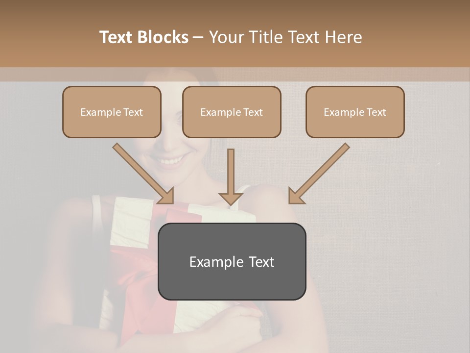 Adult Caucasian Holiday PowerPoint Template