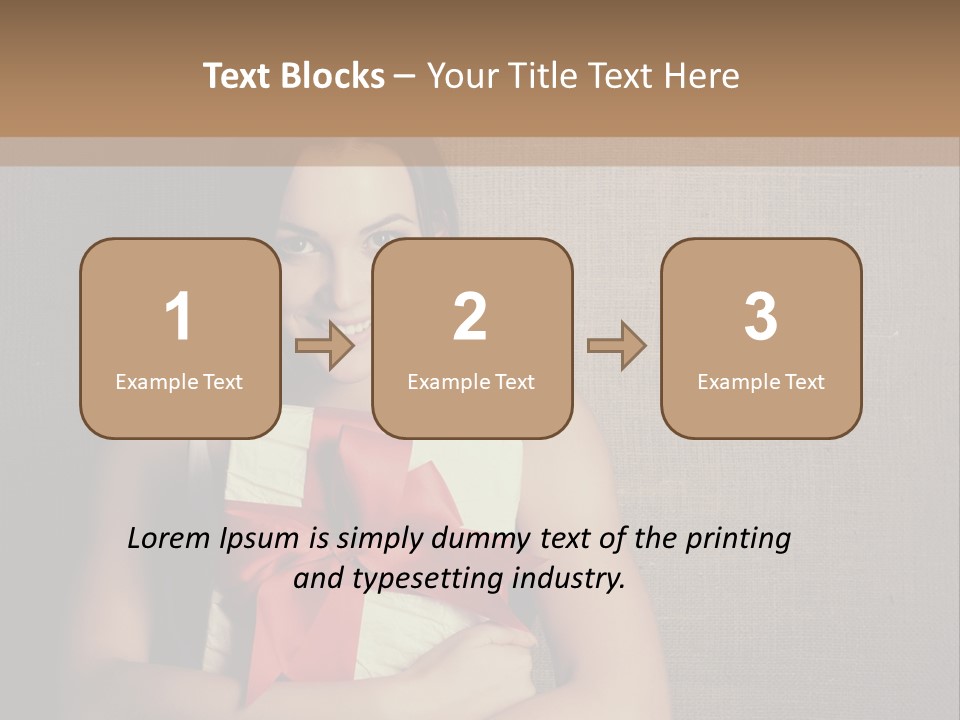 Adult Caucasian Holiday PowerPoint Template