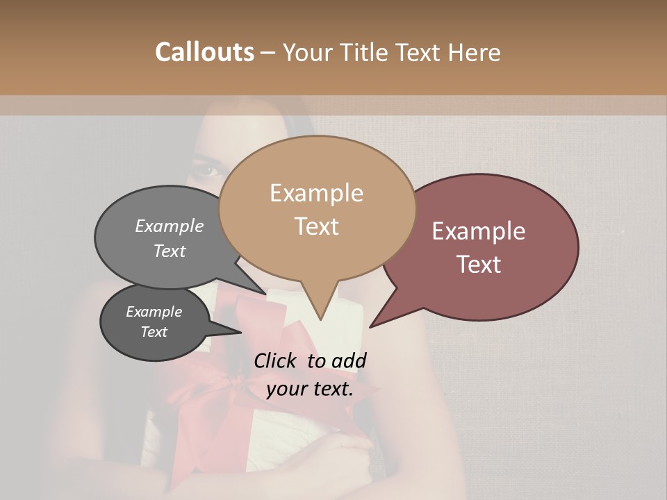 Adult Caucasian Holiday PowerPoint Template