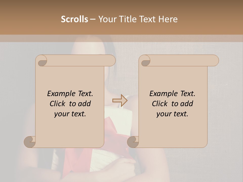 Adult Caucasian Holiday PowerPoint Template