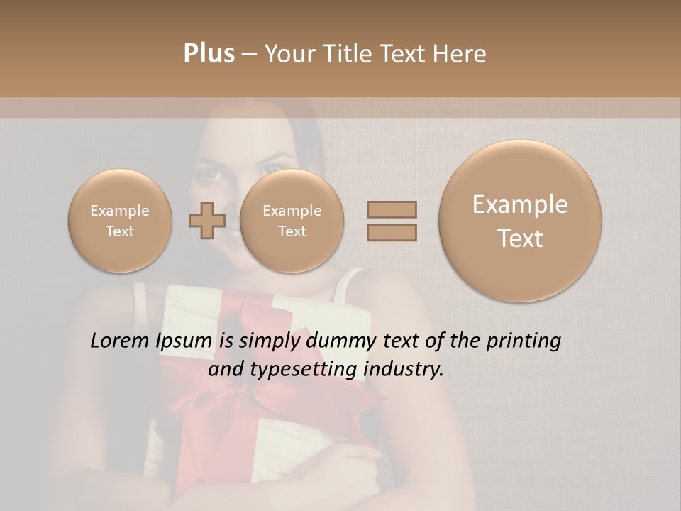 Adult Caucasian Holiday PowerPoint Template