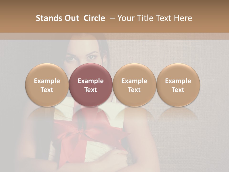 Adult Caucasian Holiday PowerPoint Template