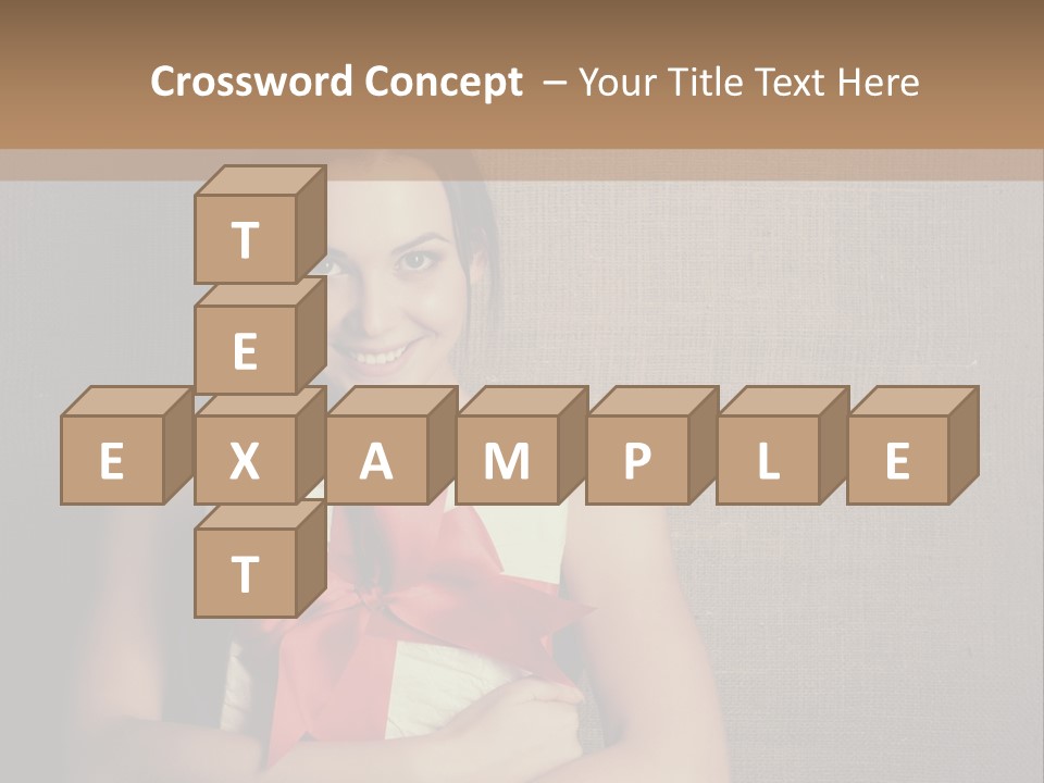 Adult Caucasian Holiday PowerPoint Template