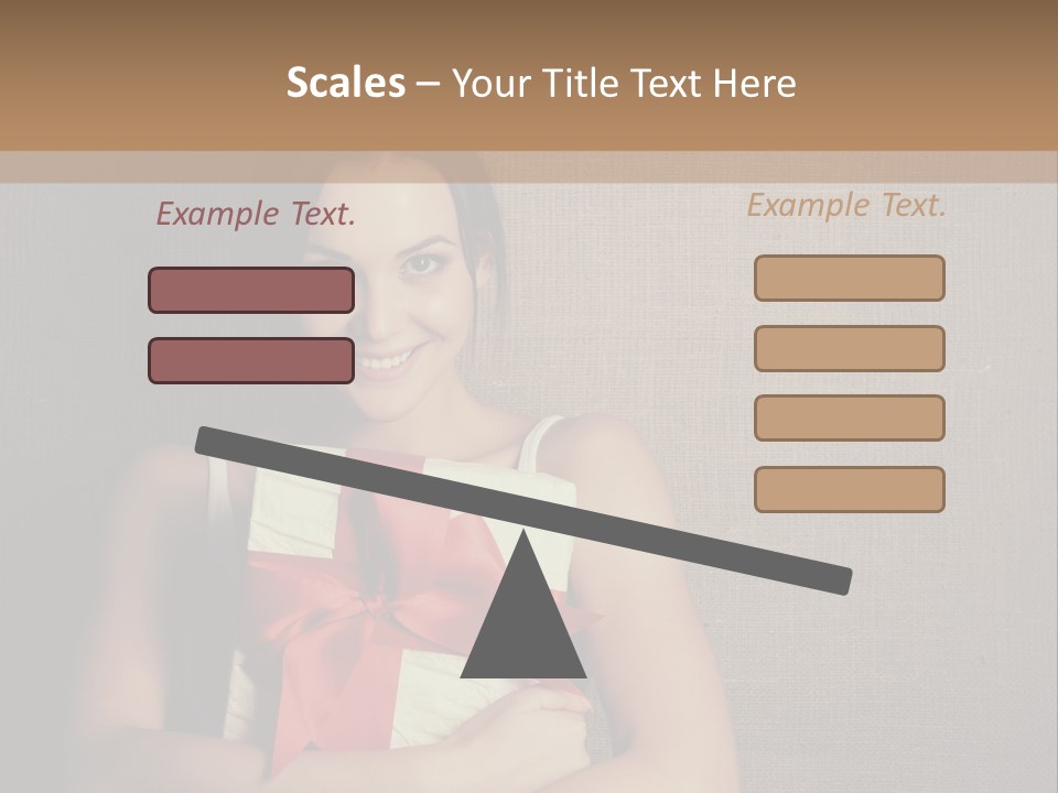 Adult Caucasian Holiday PowerPoint Template