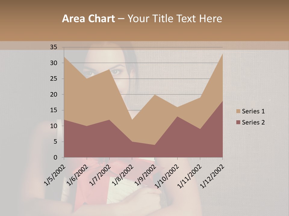 Adult Caucasian Holiday PowerPoint Template