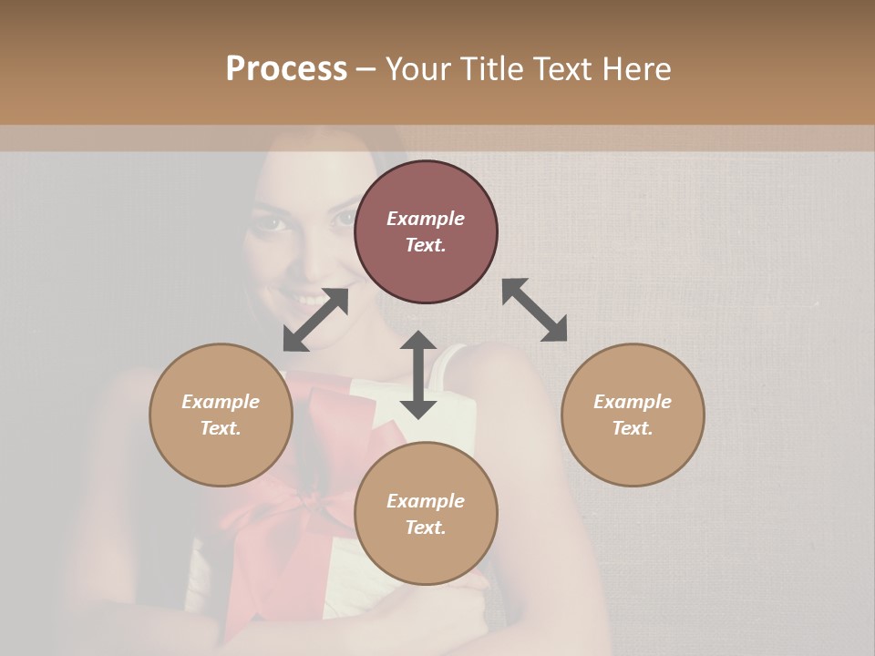 Adult Caucasian Holiday PowerPoint Template