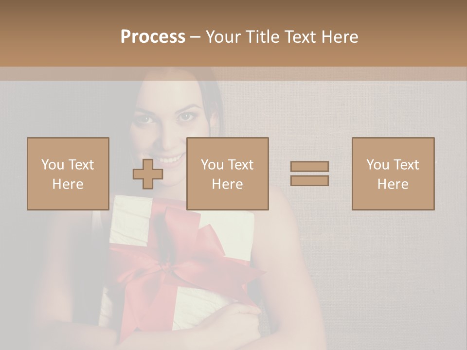 Adult Caucasian Holiday PowerPoint Template