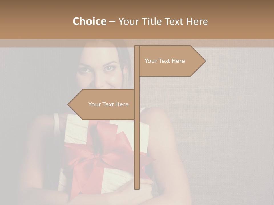 Adult Caucasian Holiday PowerPoint Template