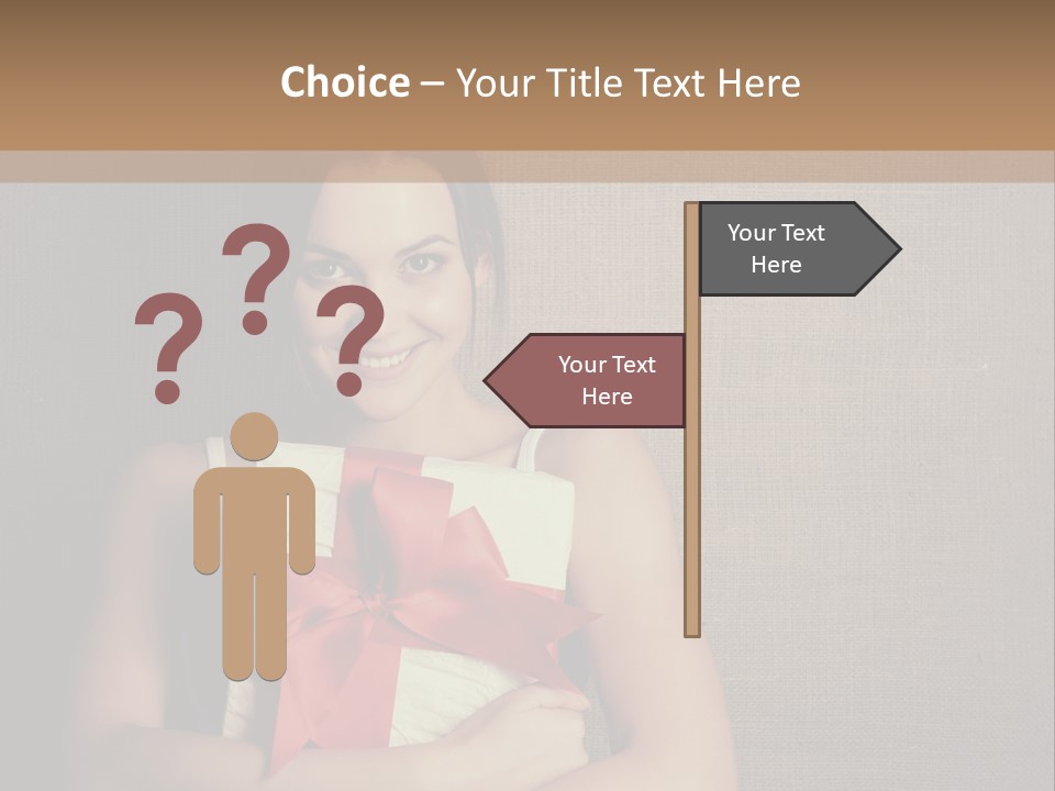 Adult Caucasian Holiday PowerPoint Template