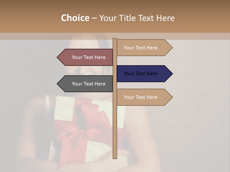 Adult Caucasian Holiday PowerPoint Template