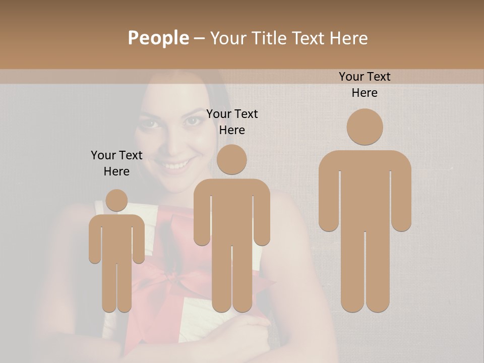 Adult Caucasian Holiday PowerPoint Template