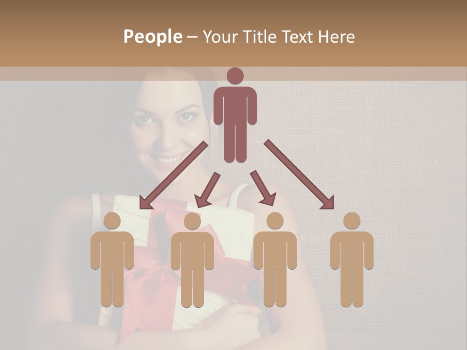 Adult Caucasian Holiday PowerPoint Template