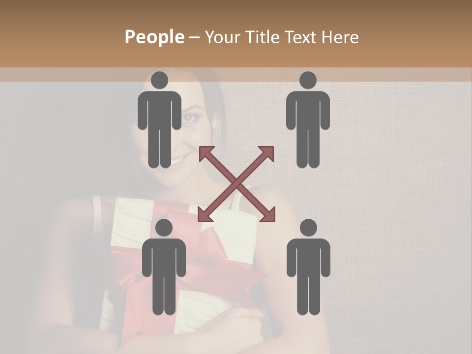 Adult Caucasian Holiday PowerPoint Template