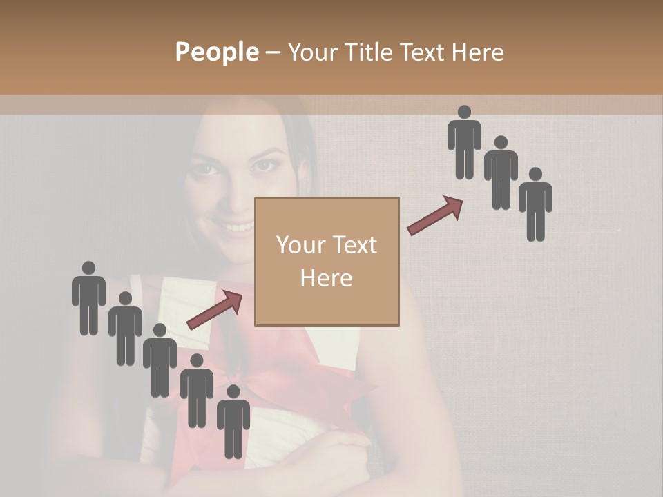 Adult Caucasian Holiday PowerPoint Template